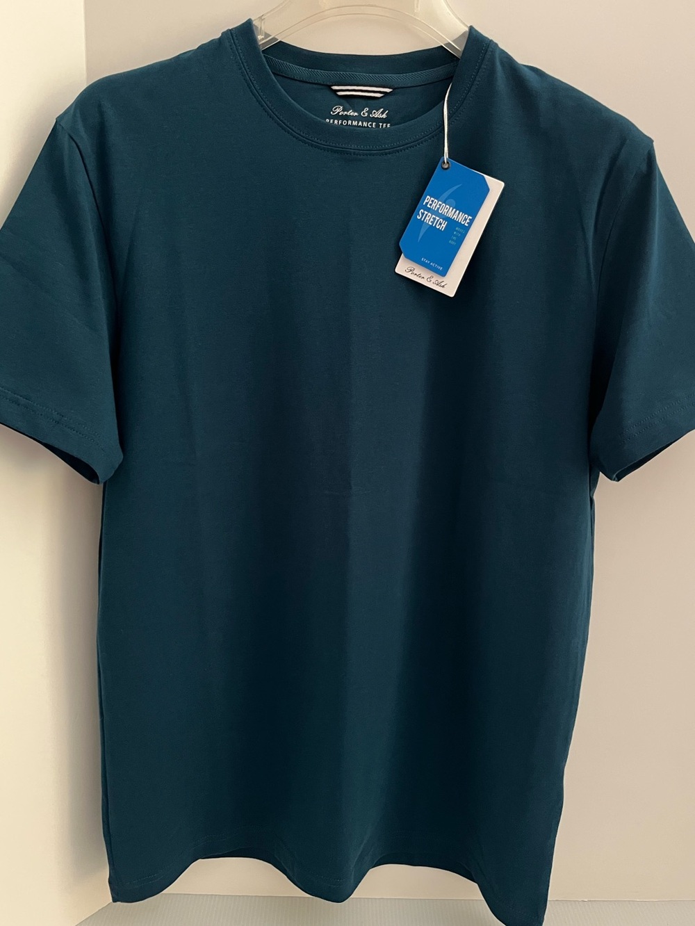 Porter & Ash 95% Cotton 4-way Stretch Short Sleeve Crew Neck Casual Top/Tshirt